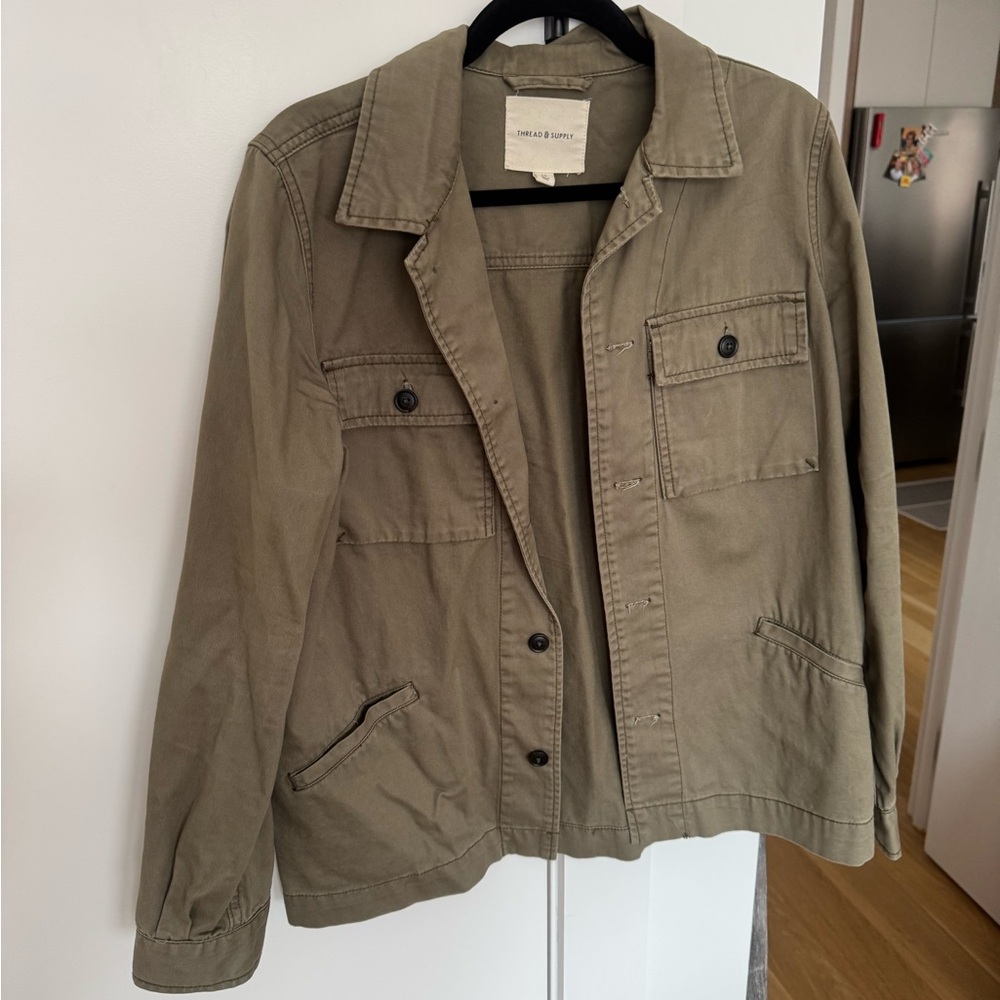 Thread & Supply Khaki Utility Jacket